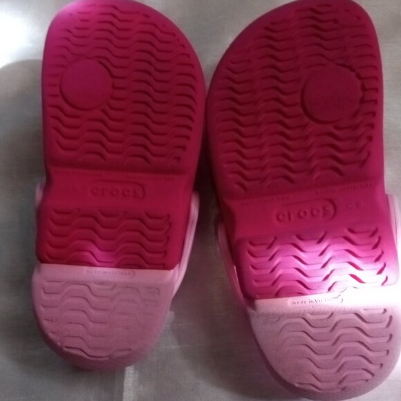 Crocs girl's kids pink sizeC9 spring & summer wear comfortable and stylish - Picture 5 of 7